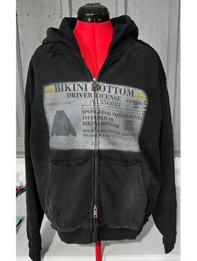 Inflation Hoodie- Bikini Bottom Drivers License- Unisex Small